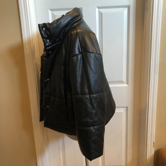 Lulus black parka jacket size Medium - Picture 2 of 6